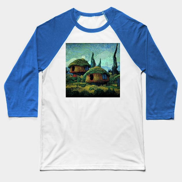 Starry Night in Kashyyyk Baseball T-Shirt by Grassroots Green